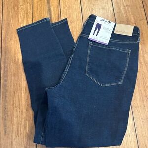 Seven7 High Rise Blue Skinny Jeans